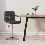 Barski stolac od tkanine tamnosivi 334544