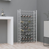 Stalak za vino za 72 boce bijeli metalni 340912
