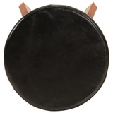 Barski stolci 2 kom od prave kože i masivnog bagremovog drva 348165