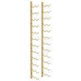 Zidni stalak za vino za 24 boce zlatni željezni 340884