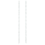 Zidni stalak za vino za 36 boca bijeli željezni 340887