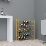 Stalak za vino za 48 boca zlatni metalni 340909