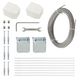 Balkonski zastor smeđi 140 x 240 cm od tkanine Oxford 148561