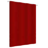 Balkonski zastor crveni 160 x 240 cm od tkanine Oxford 148547