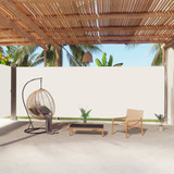 Uvlačiva bočna tenda krem 220 x 1000 cm 318049