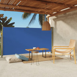 Uvlačiva bočna tenda za terasu 160 x 300 cm plava 317882