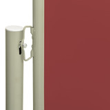Uvlačiva bočna tenda za terasu 200 x 600 cm crvena 317973