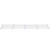 Nadstrešnica za vrata crna i prozirna 396 x 90 cm polikarbonat 153696