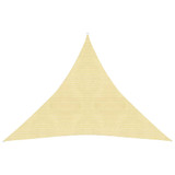 Jedro za zaštitu od sunca 160 g/m² bež 4,5 x 4,5 x 4,5 m HDPE 311150