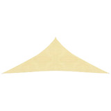 Jedro za zaštitu od sunca 160 g/m² bež 4,5 x 4,5 x 4,5 m HDPE 311150