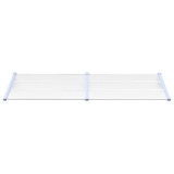 Nadstrešnica za vrata crna i prozirna 239 x 90 cm polikarbonat 153693