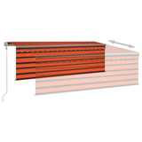 Automatska tenda na uvlačenje s roletom 4x3 m narančasto-smeđa 3069430