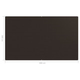 Tepih za šator 300 x 500 cm smeđi 310809