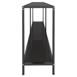 Konzolni stol crni 180 x 35 x 75,5 cm od kaljenog stakla 331703 Konzolni stol crni 180 x 35 x 75,5 cm od kaljenog stakla 331703