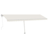 Samostojeća automatska tenda 600 x 350 cm krem 3069687