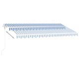 Samostojeća automatska tenda 400 x 300 cm plavo-bijela 3069546