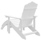 Vrtna stolica Adirondack s osloncem za noge HDPE bijela 318645 Vrtna stolica Adirondack s osloncem za noge HDPE bijela 318645