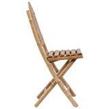 5-dijelni sklopivi vrtni blagovaonski set od bambusa 3063969