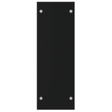 Stalak za drva za ogrjev crni 80 x 35 x 100 cm kaljeno staklo 327470