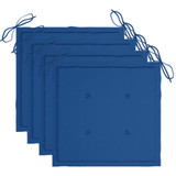 Vrtne stolice s jastucima 4 kom sive od masivnog drva bagrema 3061242