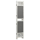 Sobna pregrada s 3 panela siva 105 x 165 cm od tkanine 338554