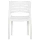 Vrtne stolice 2 kom bijele od polipropilena 317729