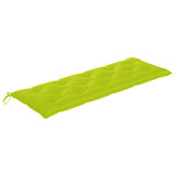 Klupa Batavia s jarkozelenim jastukom 150 cm masivna tikovina 3100852 Klupa Batavia s jarkozelenim jastukom 150 cm masivna tikovina 3100852