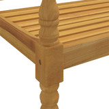 Klupa Batavia s jarkozelenim jastukom 150 cm masivna tikovina 3100837 Klupa Batavia s jarkozelenim jastukom 150 cm masivna tikovina 3100837