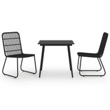 3-dijelni vrtni blagovaonski set od poliratana i stakla 3060243