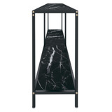 Konzolni stol crni 200 x 35 x 75,5 cm od kaljenog stakla 331709 Konzolni stol crni 200 x 35 x 75,5 cm od kaljenog stakla 331709