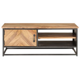 Stolić za kavu 90 x 50 x 35 cm od masivnog bagremovog drva 323526