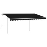 Automatska tenda sa senzorom za vjetar LED 4,5 x 3 m antracit 3069974