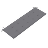 Klupa Batavia sa sivim jastukom 150 cm od masivne tikovine 3100827 Klupa Batavia sa sivim jastukom 150 cm od masivne tikovine 3100827