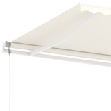 Samostojeća automatska tenda 400 x 300 cm krem 3069547