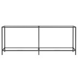 Konzolni stol prozirni 200 x 35 x 75,5 cm od kaljenog stakla 331706 Konzolni stol prozirni 200 x 35 x 75,5 cm od kaljenog stakla 331706