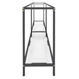 Konzolni stol prozirni 200 x 35 x 75,5 cm od kaljenog stakla 331706 Konzolni stol prozirni 200 x 35 x 75,5 cm od kaljenog stakla 331706