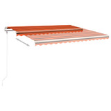 Automatska tenda sa stupovima 4 x 3 m narančasto-smeđa 3069950