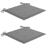 3-dijelni bistro set sa sivim jastucima od masivne tikovine 3063226