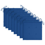 Vrtne stolice s jastucima 8 kom sive od masivnog drva bagrema 3078232