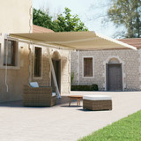 Samostojeća automatska tenda 600 x 300 cm krem 3069607