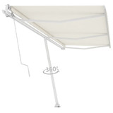 Samostojeća automatska tenda 600 x 300 cm krem 3069607