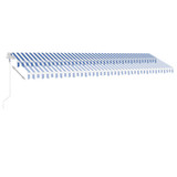 Samostojeća automatska tenda 600 x 300 cm plavo-bijela 3069606