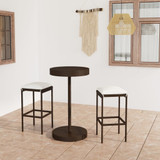 3-dijelni vrtni barski set od poliratana s jastucima smeđi 3064758 3-dijelni vrtni barski set od poliratana s jastucima smeđi 3064758