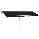 Samostojeća automatska tenda 600 x 300 cm antracit 3069609