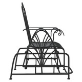 Klupa za ljuljanje 61 cm crna čelična 318834 Klupa za ljuljanje 61 cm crna čelična 318834