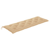 Klupa Batavia s bež jastukom 150 cm od masivne tikovine 3100844 Klupa Batavia s bež jastukom 150 cm od masivne tikovine 3100844