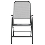 Sklopive vrtne stolice 2 kom od metalne mreže antracit 317340