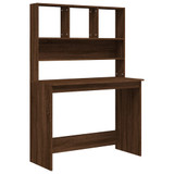 Radni stol s policama boja smeđeg hrasta 102x45x148 cm drveni 823007