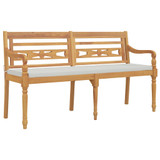 Klupa Batavia s jastukom 150 cm od masivne tikovine 319148 Klupa Batavia s jastukom 150 cm od masivne tikovine 319148