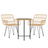 3-dijelni vrtni blagovaonski set od poliratana 3157833